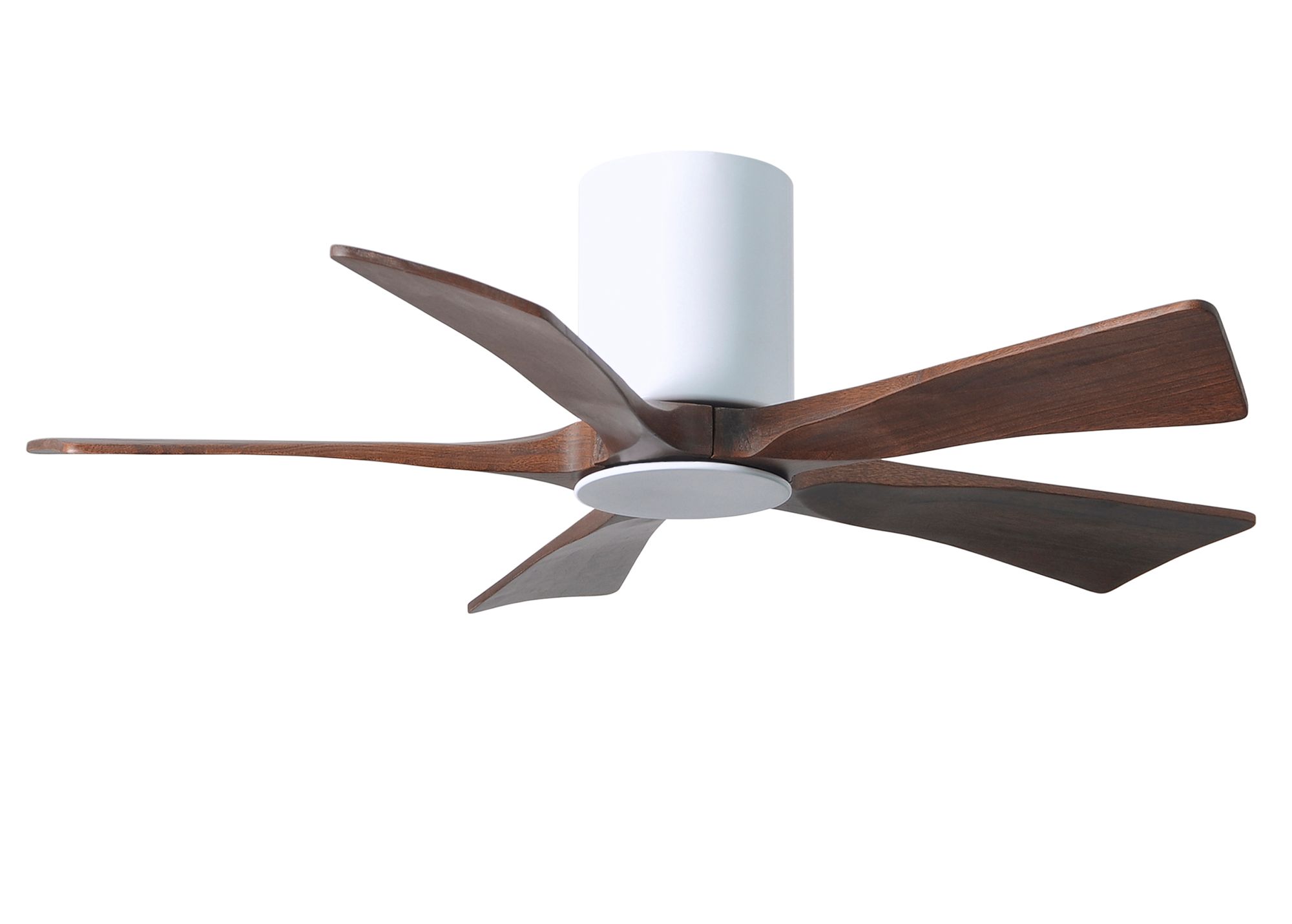 Image 2 42" Irene-5HLK LED Damp Gloss White Walnut Ceiling Fan with Remote more views