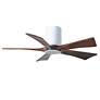 2_42" Irene-5HLK LED Damp Gloss White Walnut Ceiling Fan with Remote more views