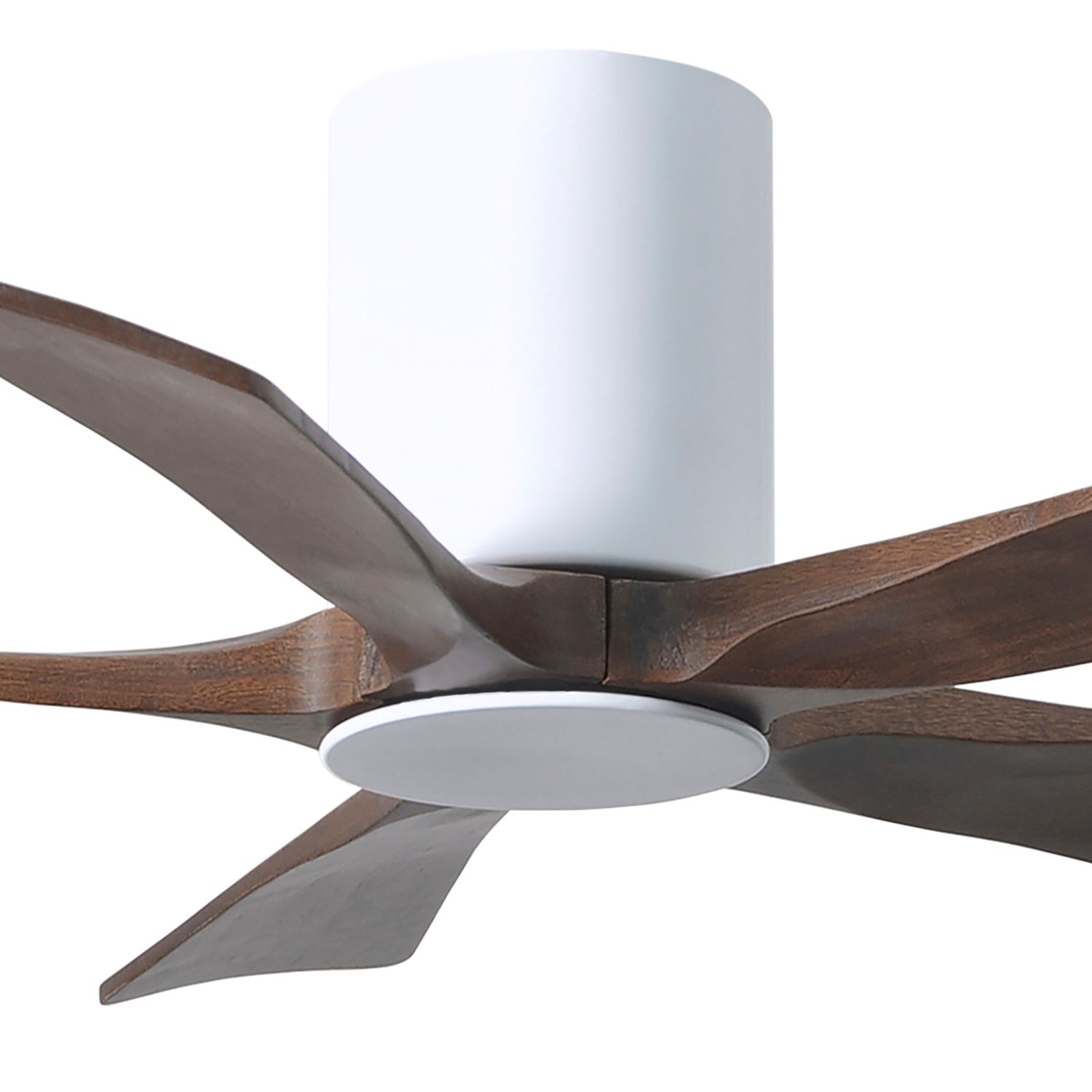 Image 7 42" Irene-5HLK LED Damp Gloss White Walnut Ceiling Fan with Remote more views