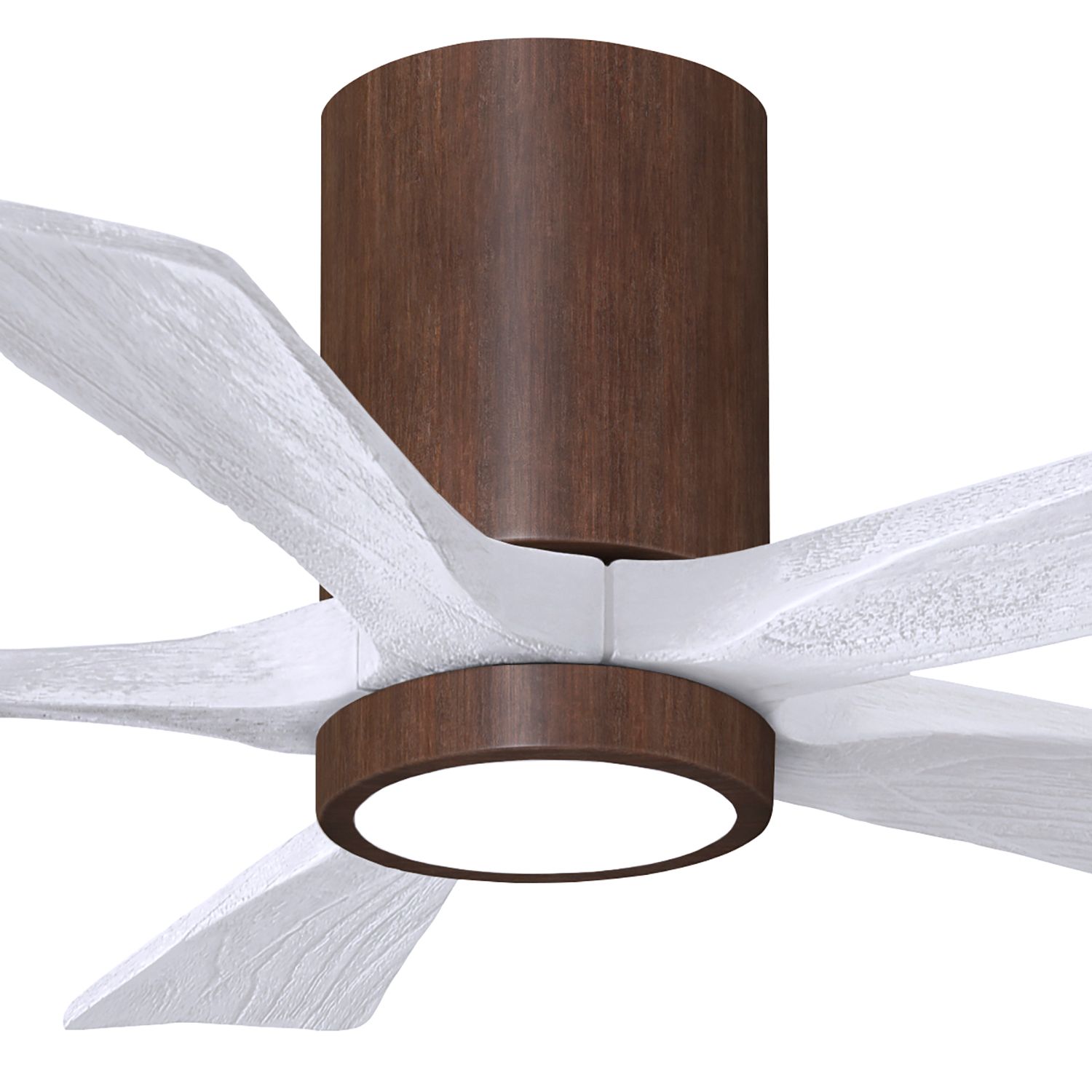 Image 2 42" Irene-5HLK LED Damp Walnut Matte White Ceiling Fan with Remote more views