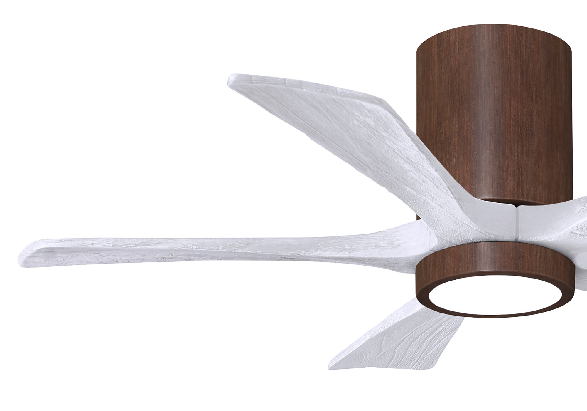 Image 3 42" Irene-5HLK LED Damp Walnut Matte White Ceiling Fan with Remote more views