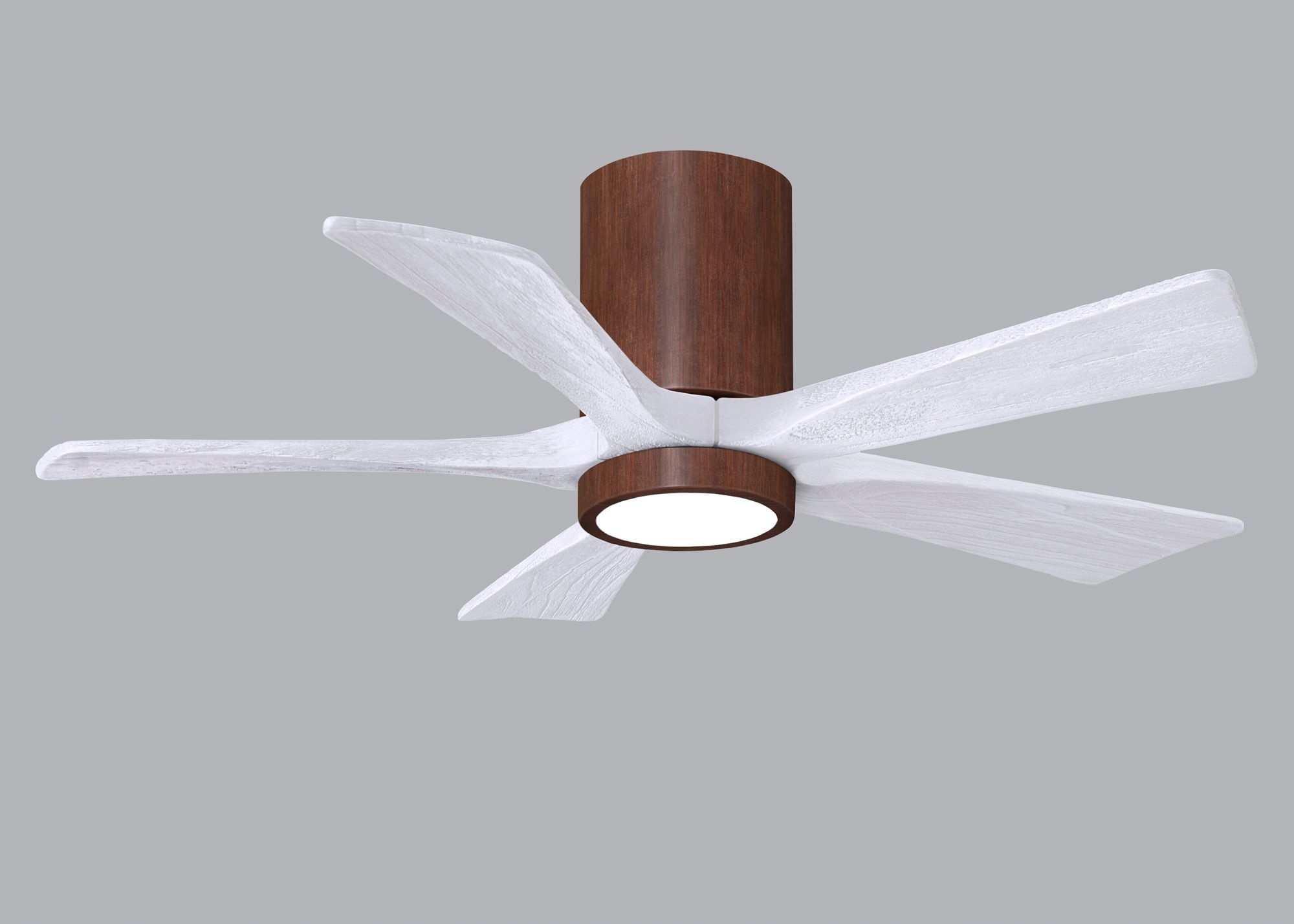 Image 6 42" Irene-5HLK LED Damp Walnut Matte White Ceiling Fan with Remote more views