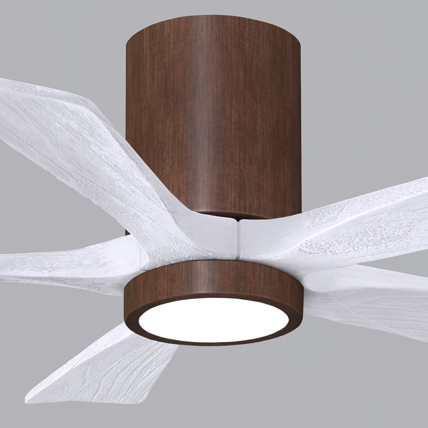 Image 7 42" Irene-5HLK LED Damp Walnut Matte White Ceiling Fan with Remote more views
