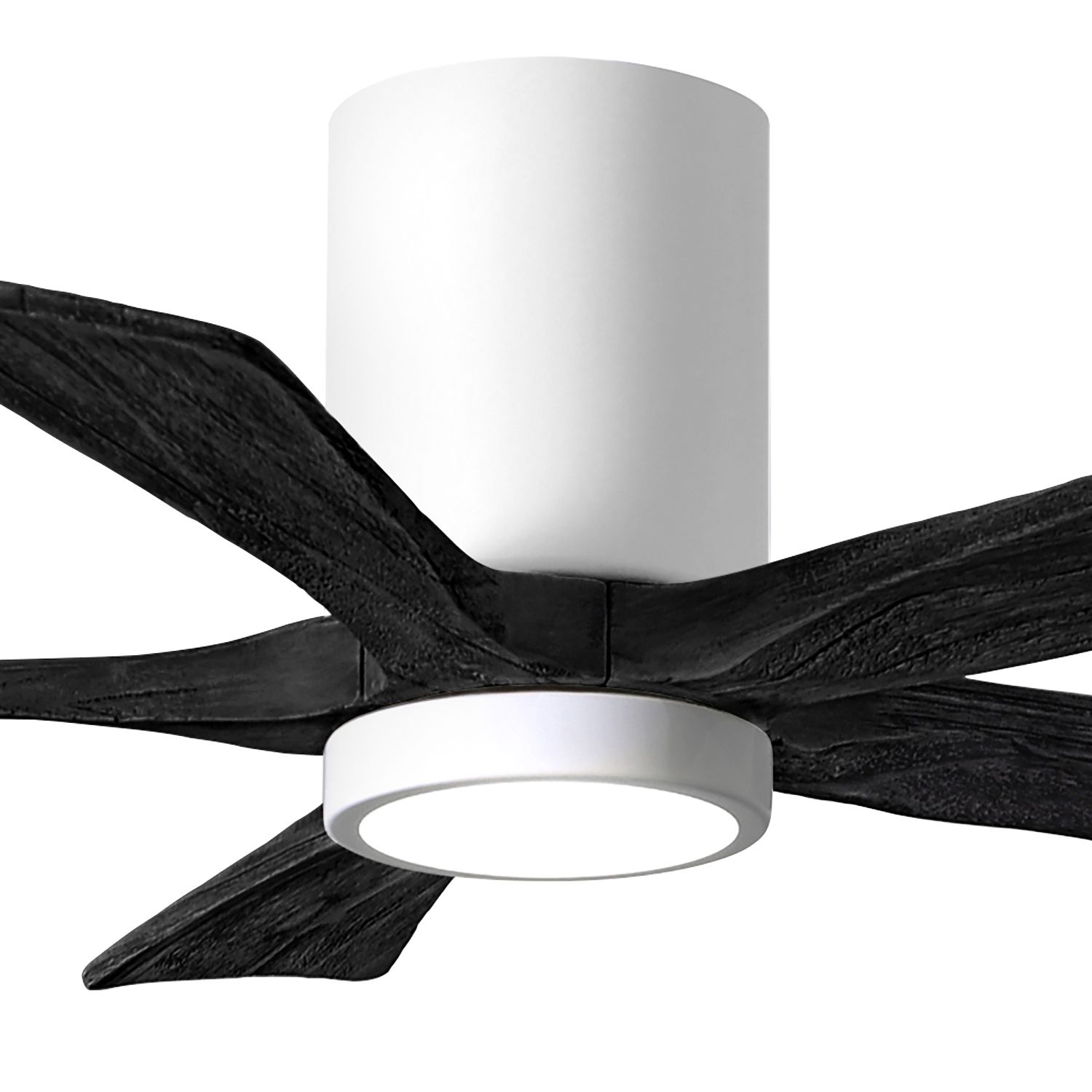 Image 2 42" Irene-5HLK LED Damp White Matte Black Ceiling Fan with Remote more views