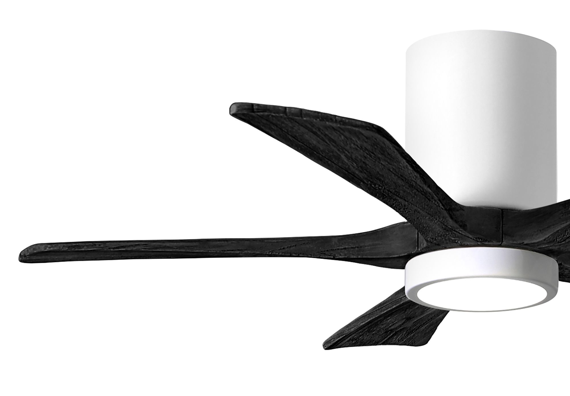 Image 3 42" Irene-5HLK LED Damp White Matte Black Ceiling Fan with Remote more views