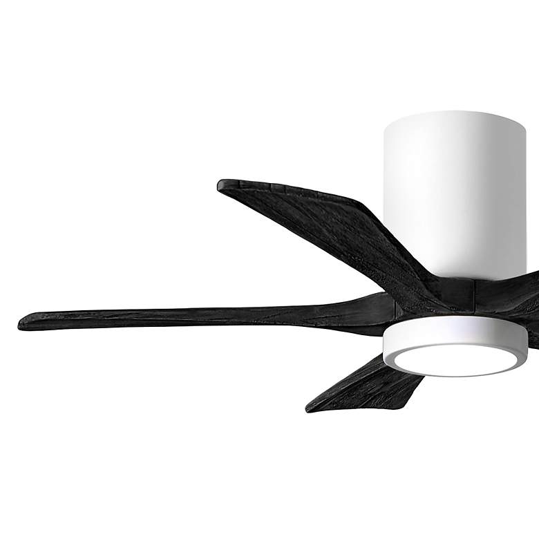 Image 3 42" Irene-5HLK LED Damp White Matte Black Ceiling Fan with Remote more views