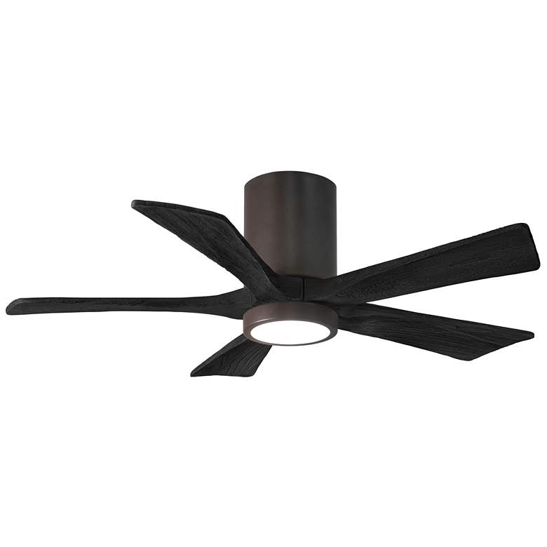 Image 1 42 inch Irene-5HLK LED Textured Bronze and Black Ceiling Fan with Remote