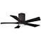 42" Irene-5HLK LED Textured Bronze and Black Ceiling Fan with Remote