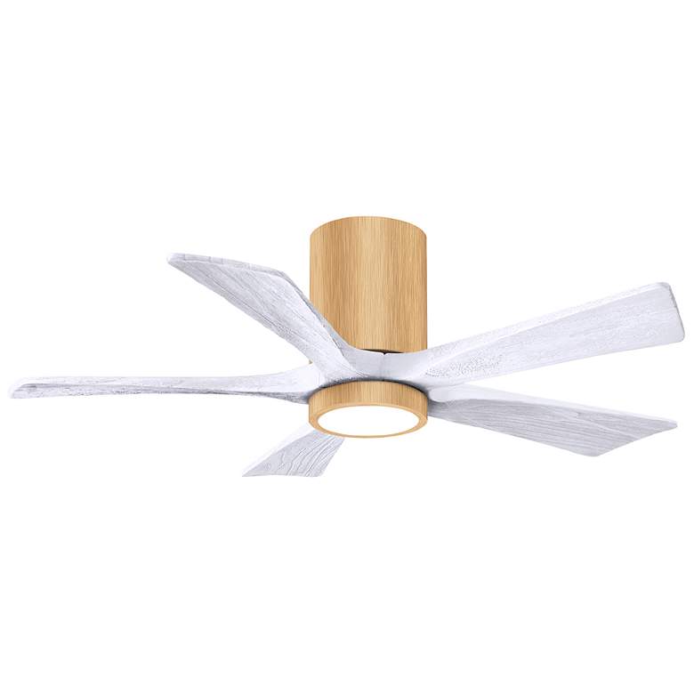 Image 1 42" Irene-5HLK Light Maple and Matte White Ceiling Fan