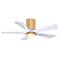42" Irene-5HLK Light Maple and Matte White Ceiling Fan