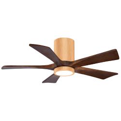 42" Irene-5HLK Light Maple and Walnut Tone Ceiling Fan