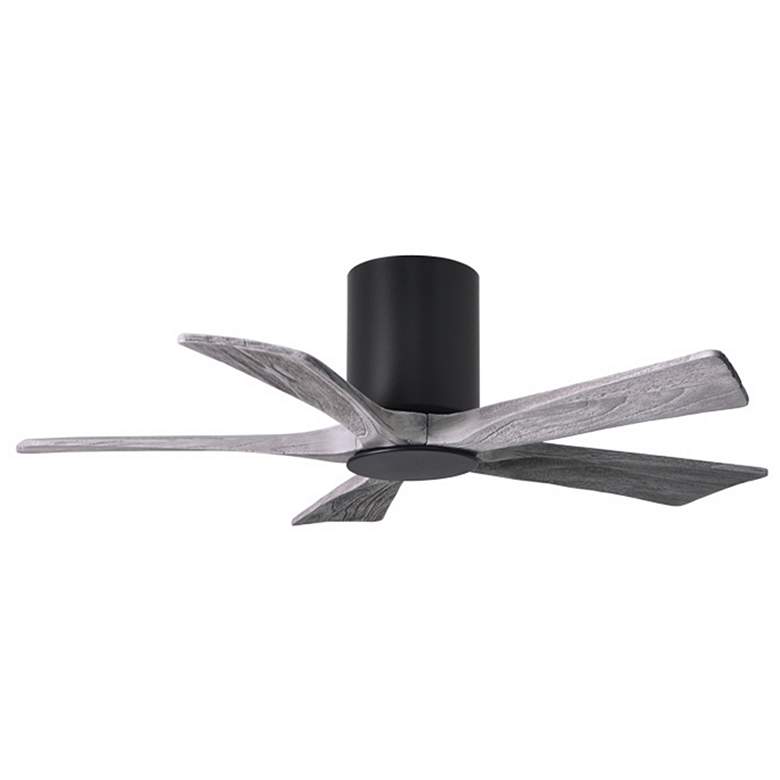 Image 1 42" Irene-5HLK Matte Black and Barn Wood LED Ceiling Fan