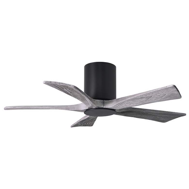 Image 1 42 inch Irene-5HLK Matte Black and Barn Wood LED Ceiling Fan