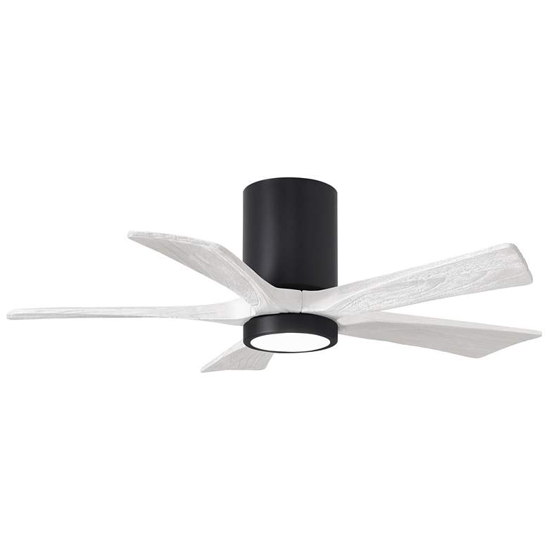 Image 1 42" Irene-5HLK Matte Black and Matte White LED Ceiling Fan