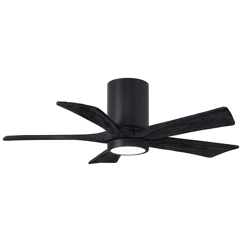 Image 1 42" Irene-5HLK Matte Black LED Hugger Ceiling Fan
