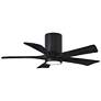 42" Irene-5HLK Matte Black LED Hugger Ceiling Fan