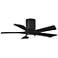 42" Irene-5HLK Matte Black LED Hugger Ceiling Fan