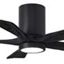 2_42" Irene-5HLK Matte Black LED Hugger Ceiling Fan more views