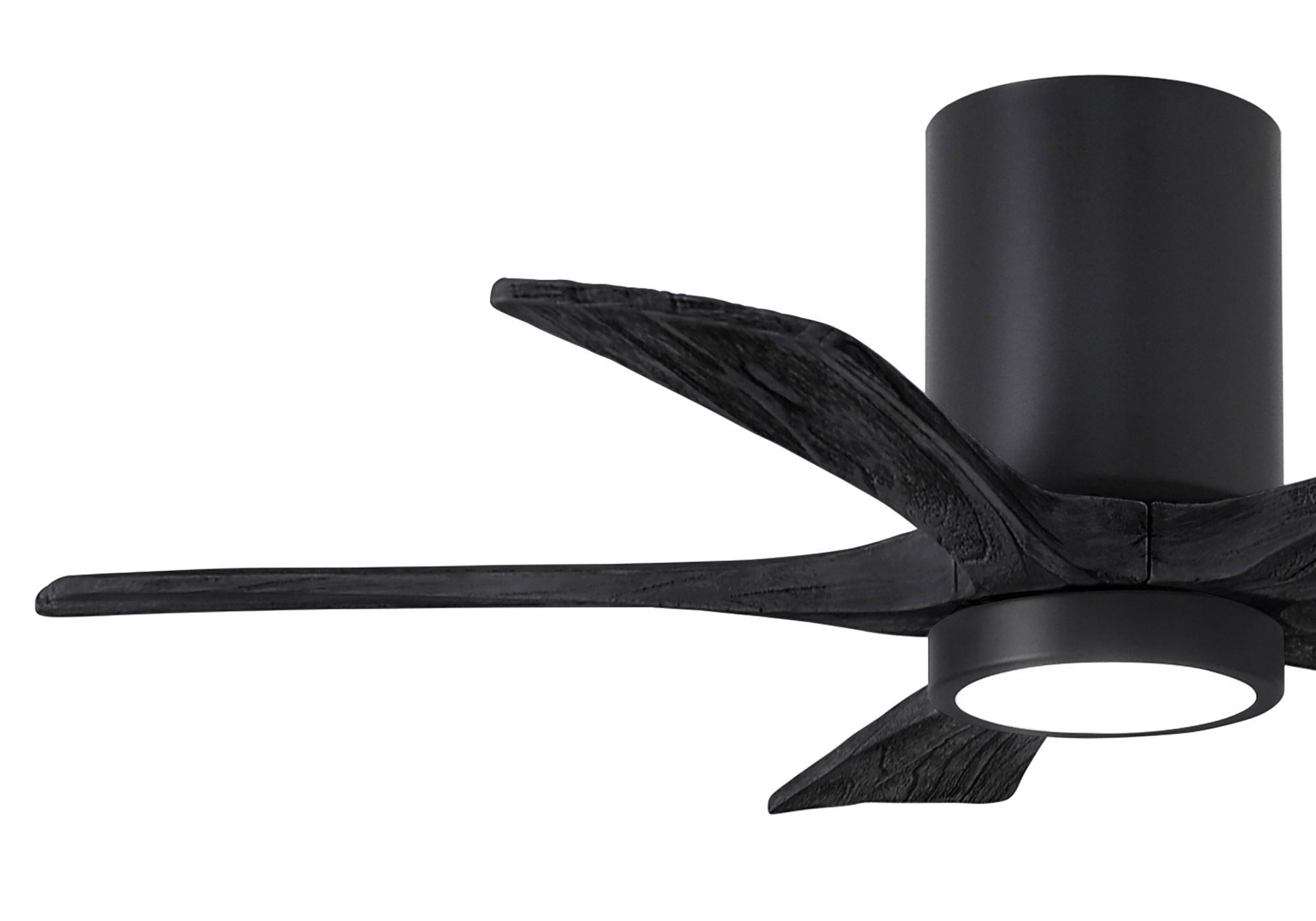 Image 3 42" Irene-5HLK Matte Black LED Hugger Ceiling Fan more views