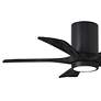 3_42" Irene-5HLK Matte Black LED Hugger Ceiling Fan more views