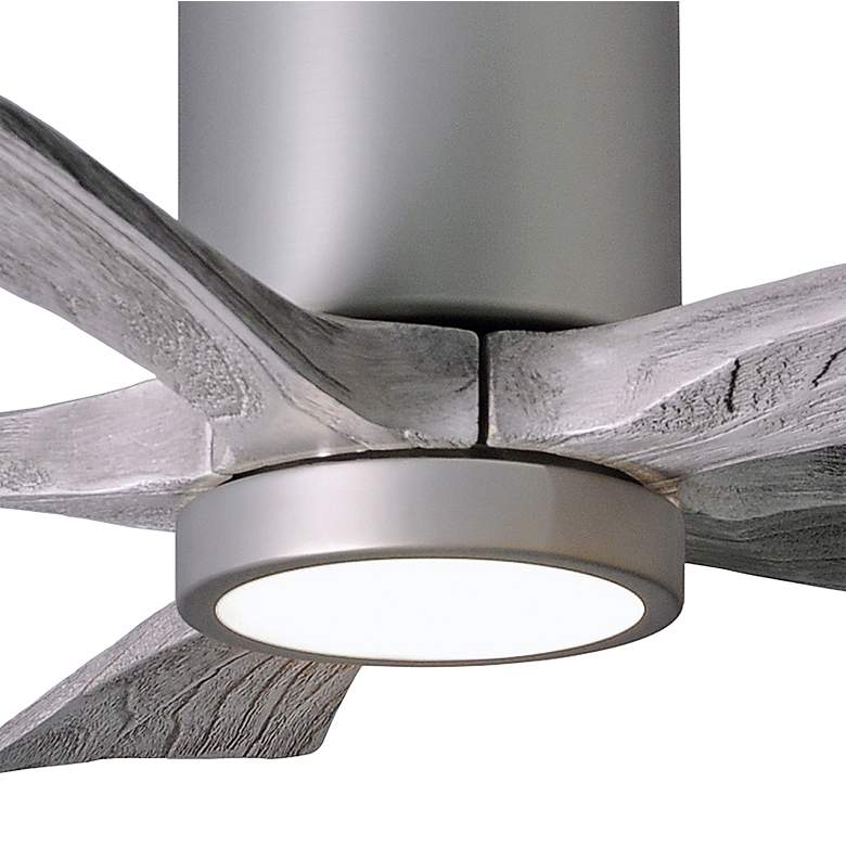 Image 3 42 inch Irene-5HLK Nickel 5-Blade LED Damp Hugger Ceiling Fan with Remote more views