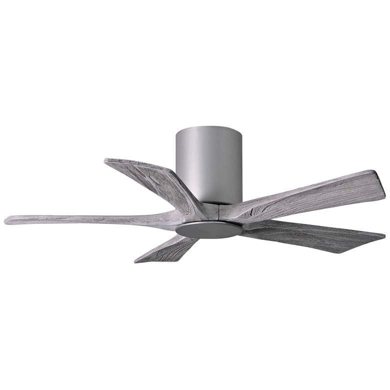 Image 4 42 inch Irene-5HLK Nickel 5-Blade LED Damp Hugger Ceiling Fan with Remote more views