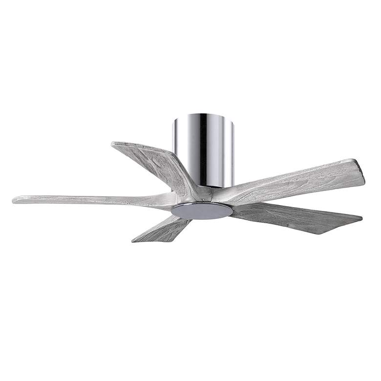 Image 2 42" Irene-5HLK Polished Chrome and Barn Wood LED Ceiling Fan more views