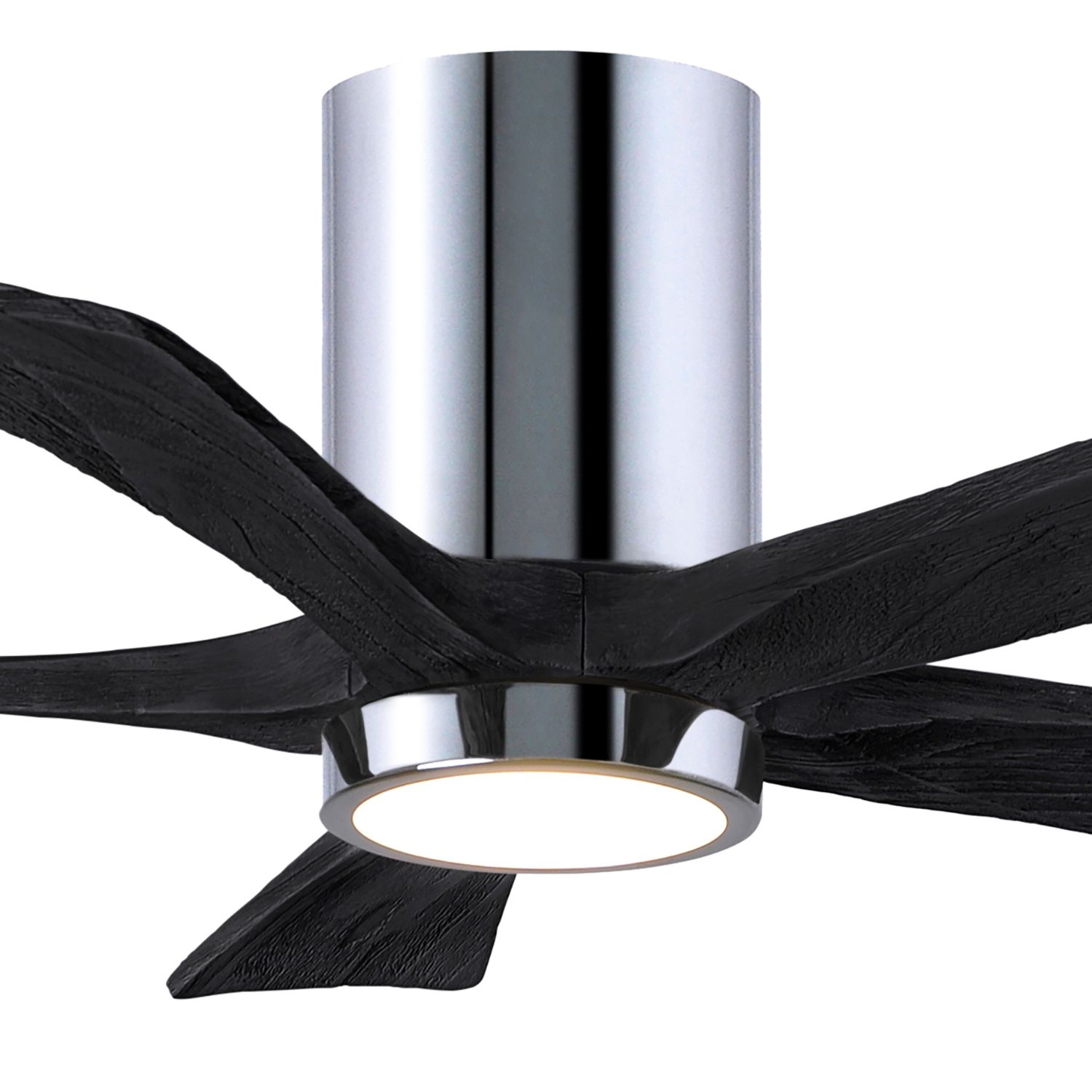 Image 2 42" Irene-5HLK Polished Chrome and Black LED Ceiling Fan more views