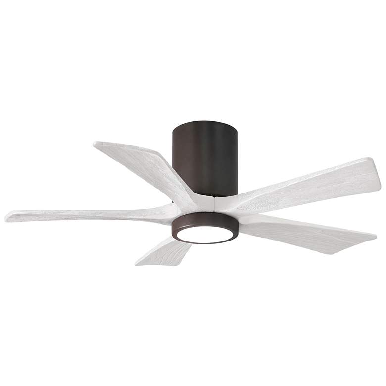 Image 1 42 inch Irene-5HLK Textured Bronze and White LED Ceiling Fan