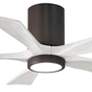 2_42" Irene-5HLK Textured Bronze and White LED Ceiling Fan more views