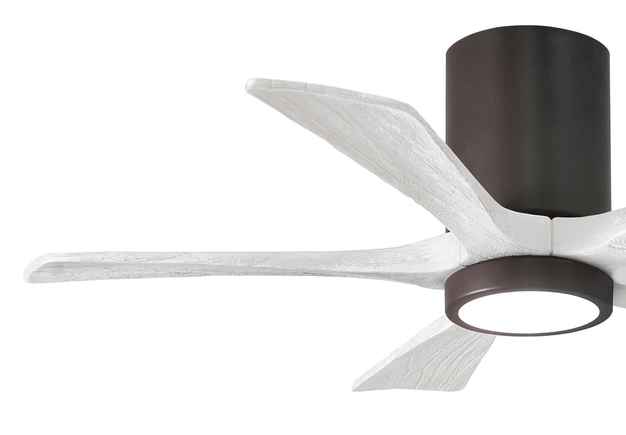 Image 3 42" Irene-5HLK Textured Bronze and White LED Ceiling Fan more views