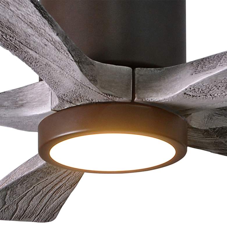 Image 3 42 inch Irene-5HLK Textured Bronze LED Damp Hugger Ceiling Fan with Remote more views