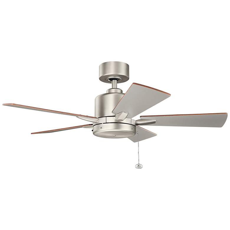 Image 3 42 inch Kichler Bowen Brushed Nickel Ceiling Fan with Pull Chain more views