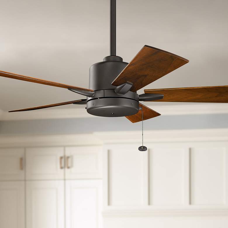 Image 1 42" Kichler Bowen Olde Bronze Pull Chain Ceiling Fan