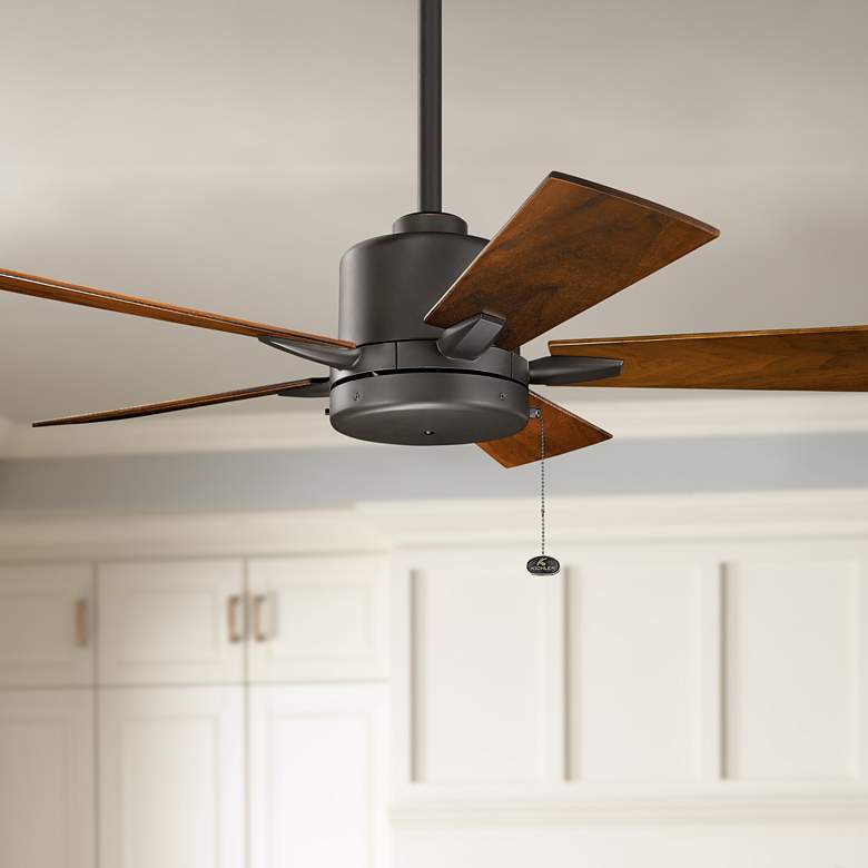 Image 1 42 inch Kichler Bowen Olde Bronze Pull Chain Ceiling Fan