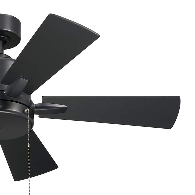 Image 3 42" Kichler Lucian II Satin Black Pull-Chain Indoor Ceiling Fan more views