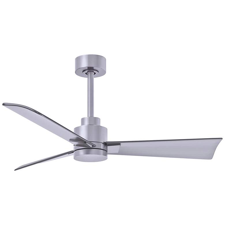 Image 1 42" Matthews Alessandra 3-Blade Brushed Nickel Ceiling Fan with Remote