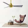 3_42" Matthews Alessandra Brass and Barnwood Ceiling Fan with Remote more views