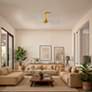 5_42" Matthews Alessandra Brass and Barnwood Ceiling Fan with Remote more views