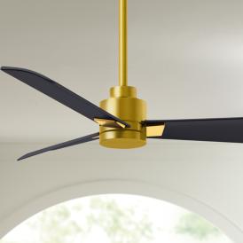 42" Matthews Alessandra Brass and Matte Black Ceiling Fan with Remote 42" Matthews Alessandra Brass and Matte Black Ceiling Fan with Remote