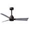 42" Matthews Alessandra Bronze and Barnwood Ceiling Fan with Remote