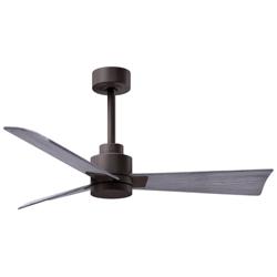 42&quot; Matthews Alessandra Bronze and Barnwood Ceiling Fan with Remote