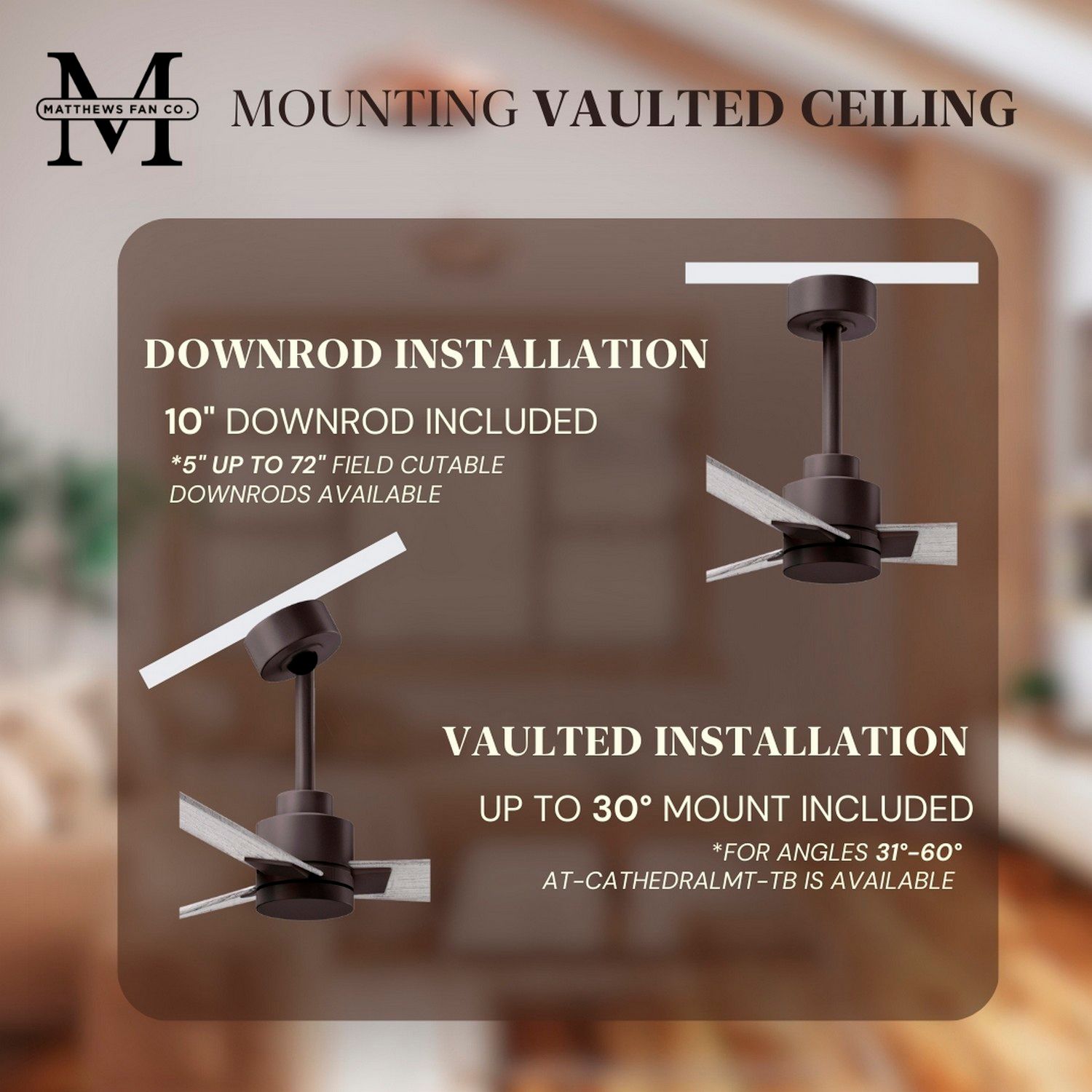 42" Matthews Alessandra Bronze and Barnwood Ceiling Fan with Remote