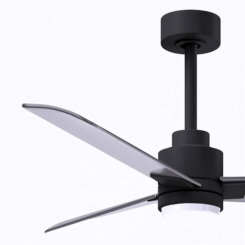 Image 4 42" Matthews Alessandra Damp LED Matte Black Nickel Fan with Remote more views