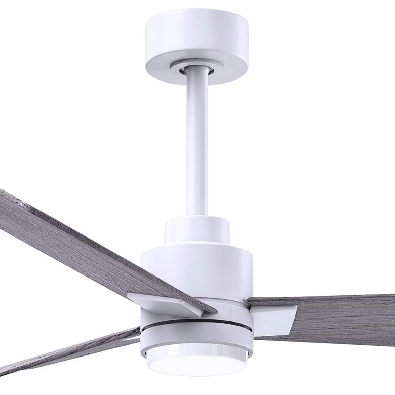 Image 2 42" Matthews Alessandra Damp LED White Barnwood Fan with Remote more views