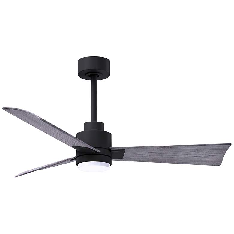 Image 1 42 inch Matthews Alessandra LED Black Barnwood Ceiling Fan with Remote