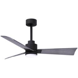 42&quot; Matthews Alessandra LED Black Barnwood Ceiling Fan with Remote
