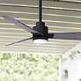 1_42" Matthews Alessandra LED Black Barnwood Ceiling Fan with Remote