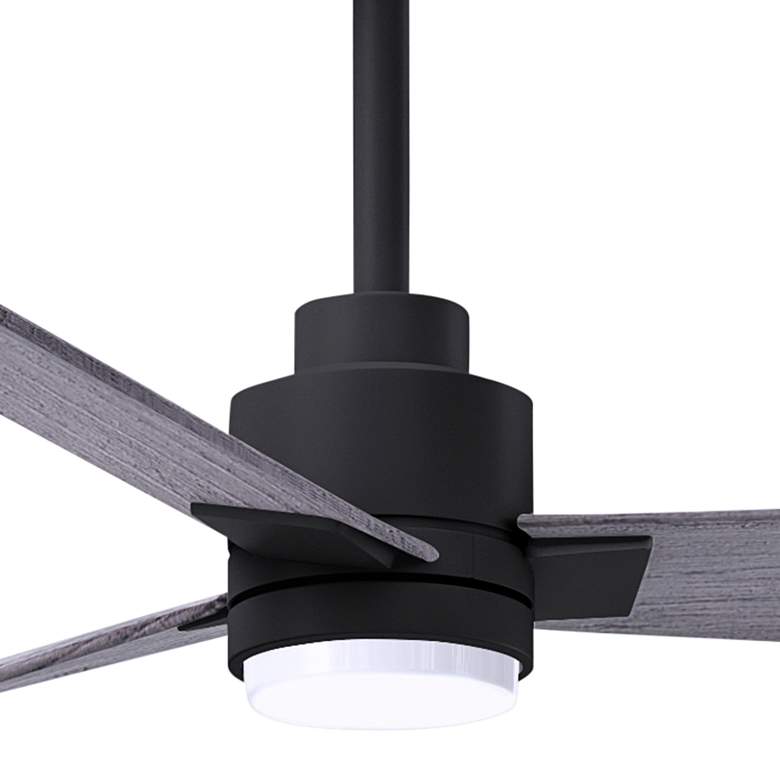 Image 2 42 inch Matthews Alessandra LED Black Barnwood Ceiling Fan with Remote more views