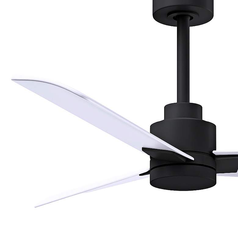 Image 5 42" Matthews Alessandra Matte Black and White Ceiling Fan with Remote more views